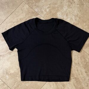 Black athletic shirt
